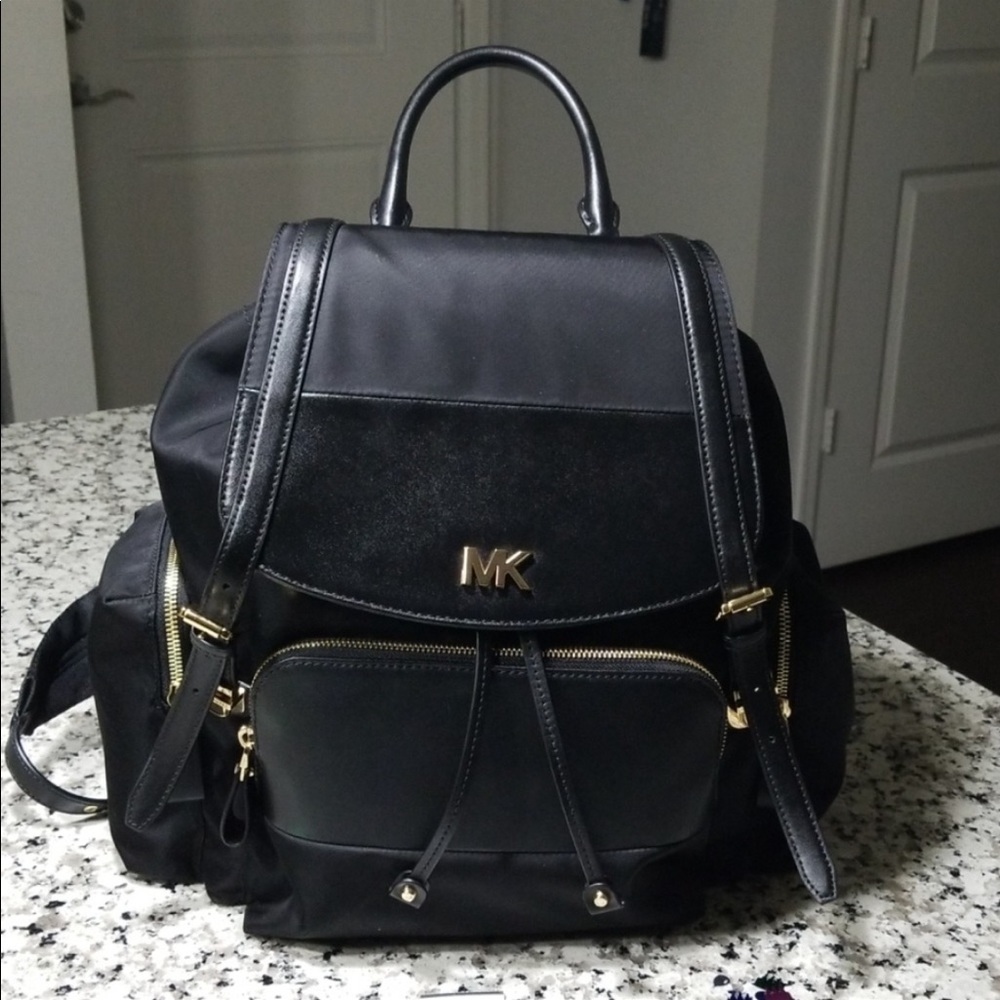 Michael kors mott nylon diaper black backpack